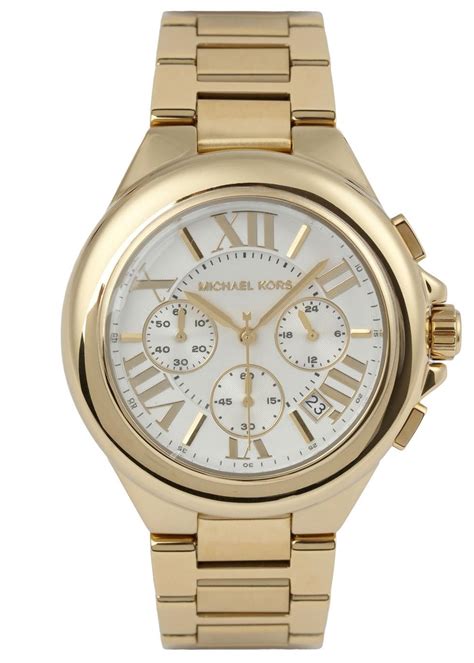 michael kors watch buckle|Michael Kors gold tone watch.